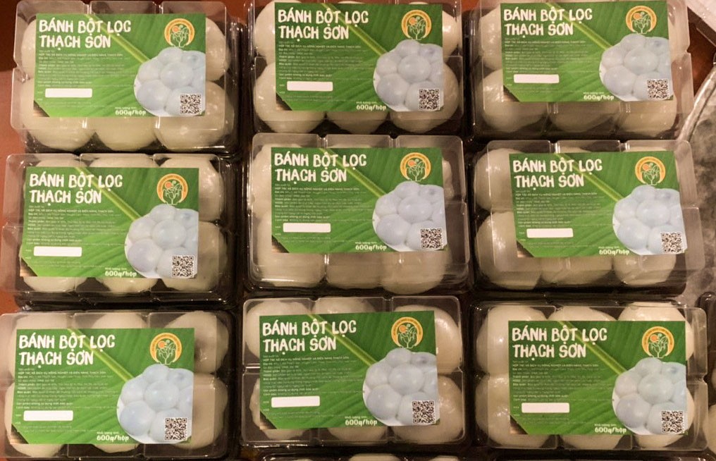 OCOP 3 sao thúc đẩy nghề làm bánh bột lọc Thạch Sơn