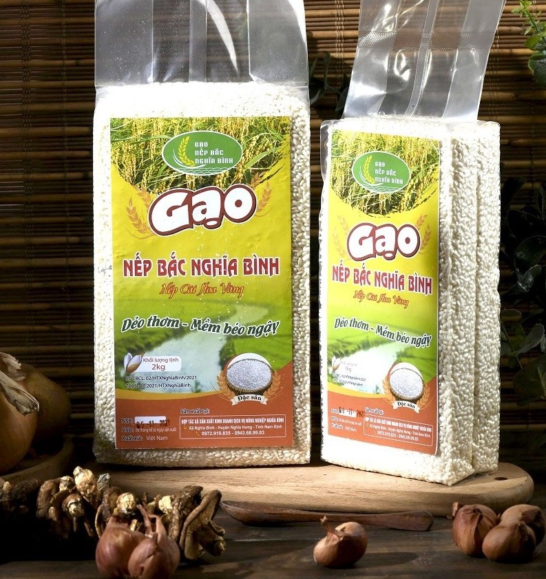 Gạo nếp Bắc Nghĩa Bình khẳng định thương hiệu trên thị trường