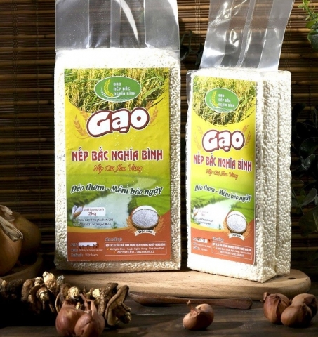 Gạo nếp Bắc Nghĩa Bình khẳng định thương hiệu trên thị trường