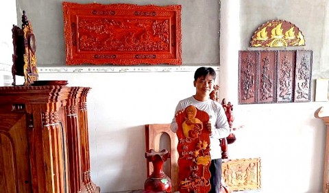 Từ đam mê đến sản phẩm OCOP 3 sao của nghệ nhân đồ gỗ mỹ nghệ Nguyễn Thanh Trí