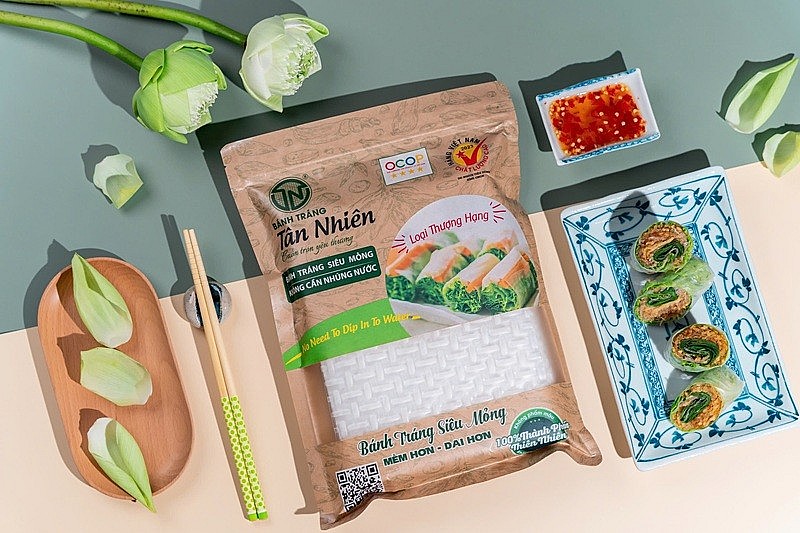 Bánh Tráng Tân Nhiên vinh dự nhận đạt chứng nhận OCOP 5 sao đầu tiên của tỉnh Tây Ninh, đồng thời là niềm tự hào của bánh tráng Việt Nam xuất khẩu