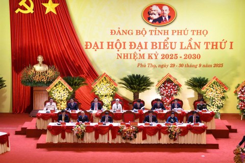 dai hoi dai bieu dang bo tinh phu tho lan thu i nhiem ky 2025 2030 dien ra thanh cong tot dep dong chi truong quoc huy lam bi thu tinh uy phu tho
