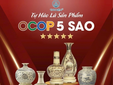 Gốm Chu Đậu tự hào với 5 sản phẩm đạt chứng nhận OCOP 5 sao